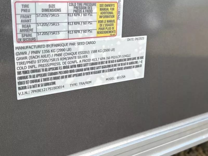 new Cargo (Enclosed) Trailers Seed Cargo  for sale, in Asheville, NC Thumbnail 7