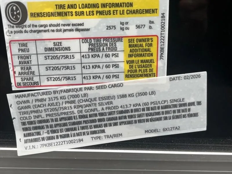 new Other Trailers Seed Cargo  for sale, in Asheville, NC Thumbnail 7