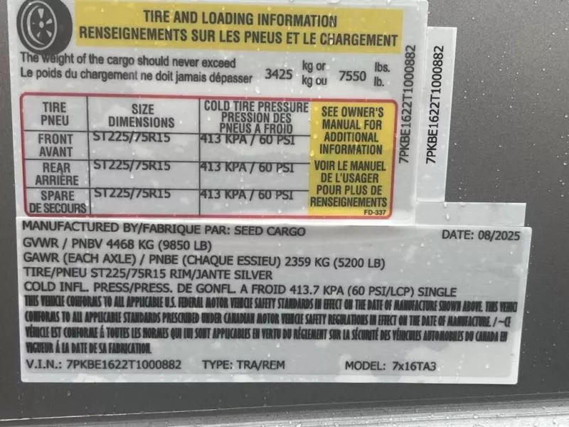 new Cargo (Enclosed) Trailers Seed Cargo  for sale, in Asheville, NC Thumbnail 7