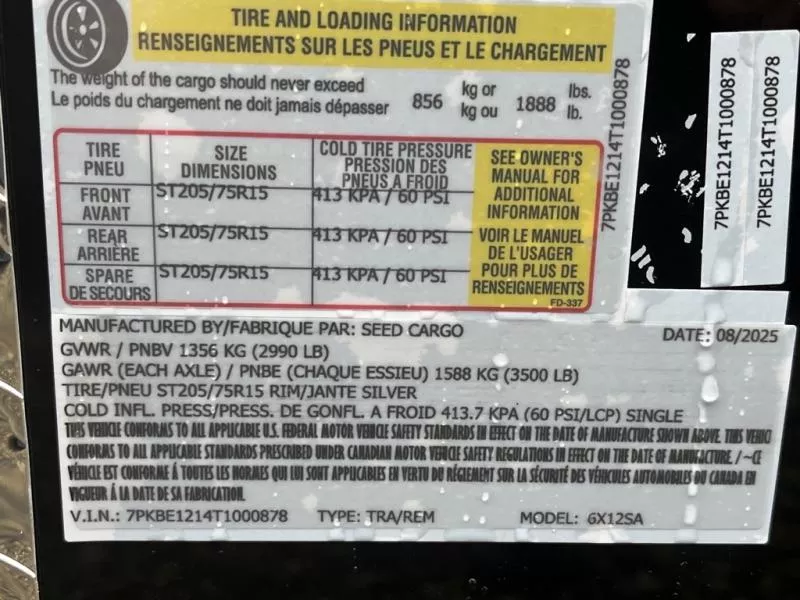 new Cargo (Enclosed) Trailers Seed Cargo  for sale, in Asheville, NC Thumbnail 7