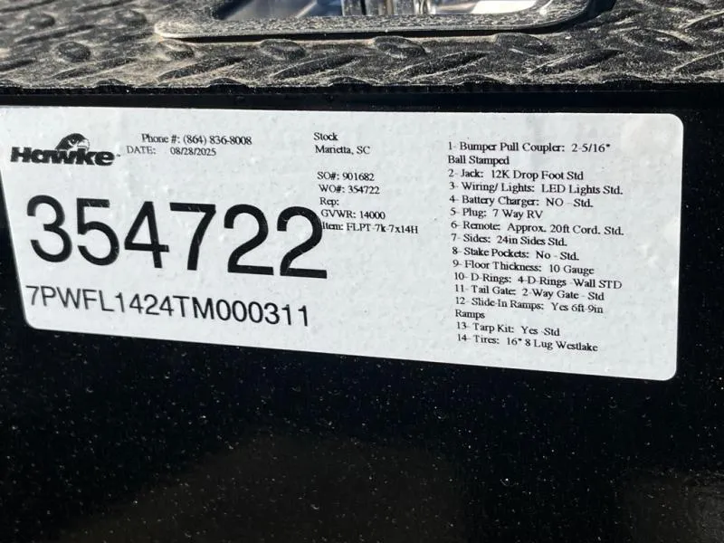 new Dump Trailers Hawke Trailers  for sale, in Asheville, NC Thumbnail 7