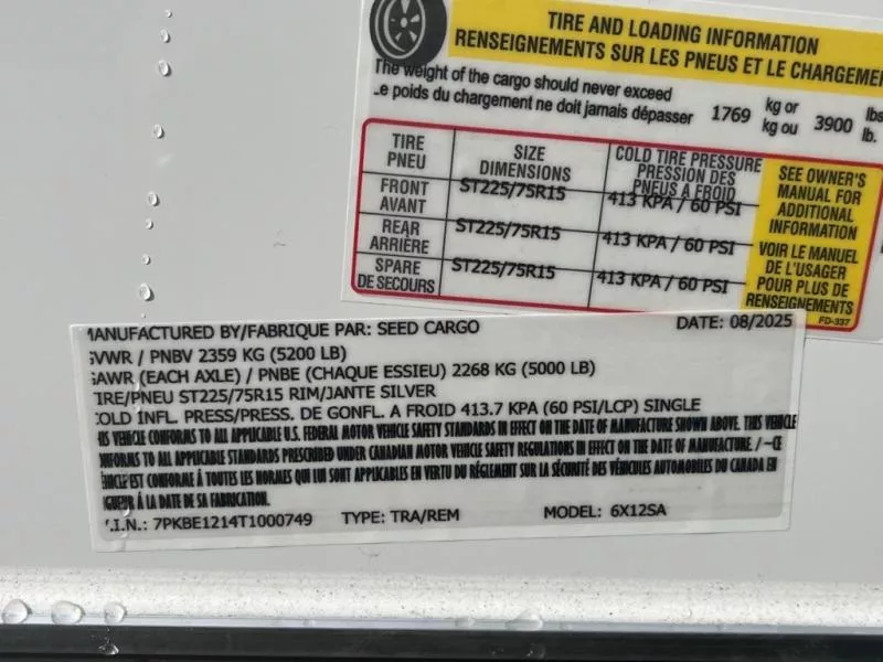 new Cargo (Enclosed) Trailers Seed Cargo  for sale, in Asheville, NC Thumbnail 7