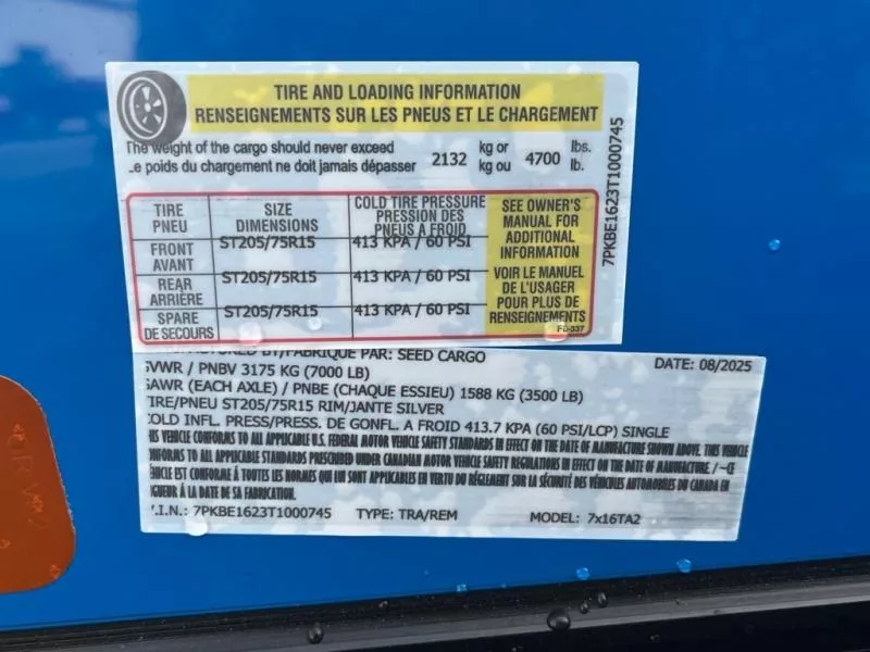 new Cargo (Enclosed) Trailers Seed Cargo  for sale, in Asheville, NC Thumbnail 7