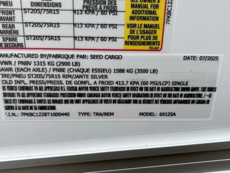 new Cargo (Enclosed) Trailers Seed Cargo  for sale, in Asheville, NC Thumbnail 7
