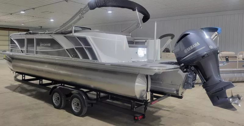 2020 Sylvan S-3 Tritoon with a Yamaha 300hp and New bunk style trailer PcFykaexrqrj
