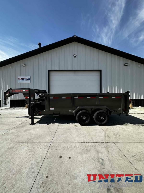 2023 MAXXD DTX 16' X 83 Goose Neck Dump Trailer United Trailer