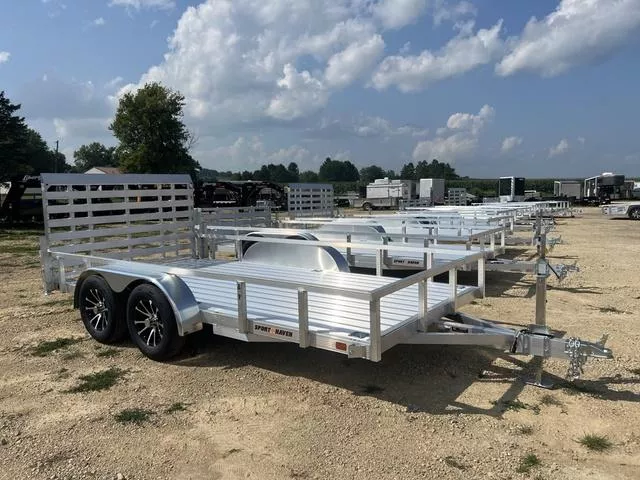 2026 Sport Haven 7 x 14 All Aluminum Tandem HD Utility Trailer 
