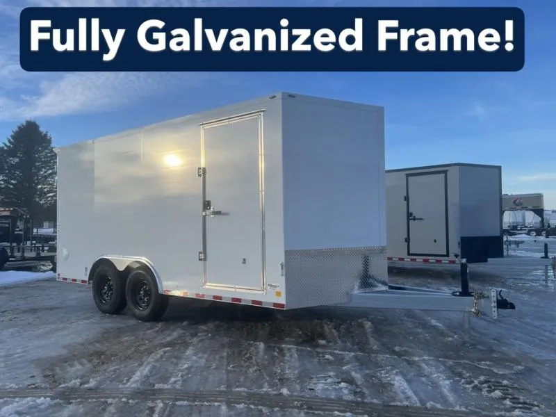 2026 CellTech 8.5 x 16 All Steel HD Enclosed Trailer with Rear Double Doors - 14 Ply Tires!