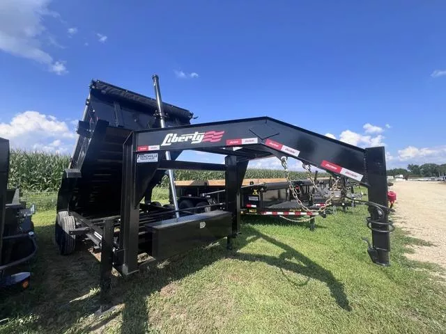 2026 Liberty LD14K 83 x 14 Heavy Duty Telescopic Gooseneck Dump Trailer