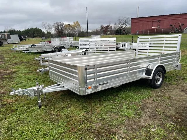 2026 Hillsboro Industries 78 x 14 All Aluminum Utility Trailer with Stone Guard & Solid Sides
