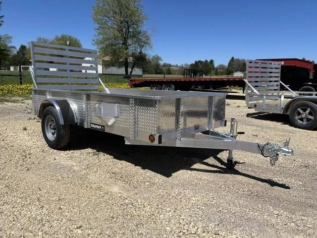 2025 Trophy 5 x 10 Aluminum Utility Trailer with Solid Sides