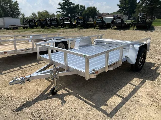 2026 Sport Haven 6 x 10 All Aluminum Utility Trailer w/ Folding Ramp