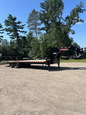 2026 Midsota NFBHB32 102 x 32 Gooseneck Equipment Trailer with 10' Hydraulic Tail