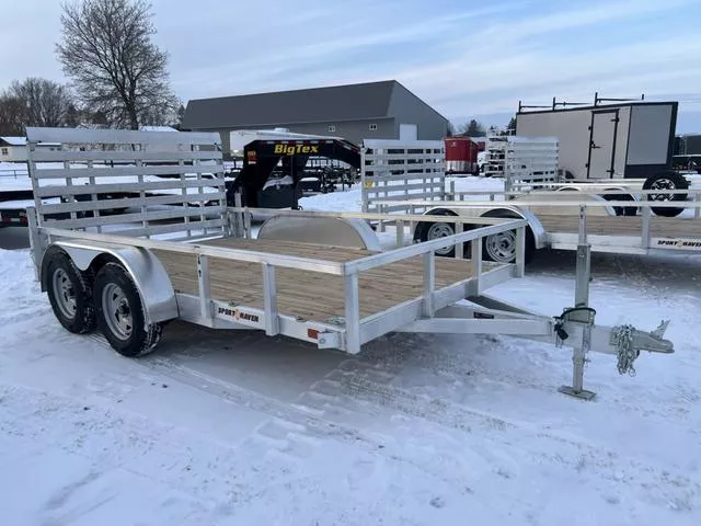 2026 Sport Haven 7 x 12 Aluminum Tandem HD Utility Trailer