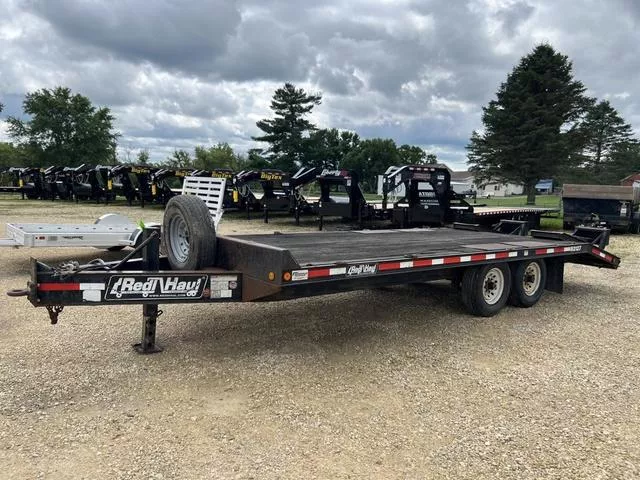 2007 Redi-Haul 102 x 21 Deckover Pintle Hitch Equipment Trailer