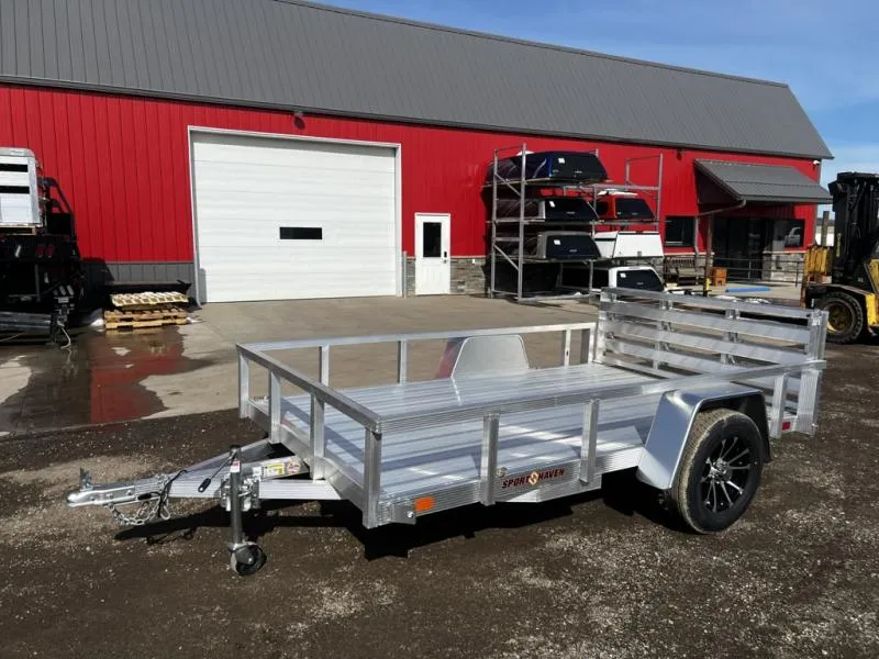 2026 Sport Haven 6 x 10 All Aluminum Utility Trailer with Bifold Ramp Gate