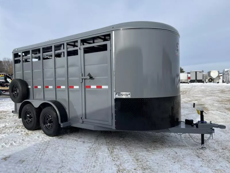 2026 S&S Manufacturing 12K 6'8" x 16' Livestock Trailer