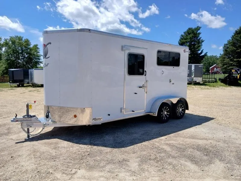 2026 Kiefer Kruiser 2 Horse Straight Load All Aluminum Trailer