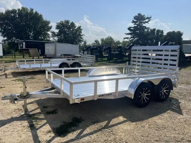 2026 Sport Haven 7 x 12 All Aluminum Tandem HD Utility Trailer 