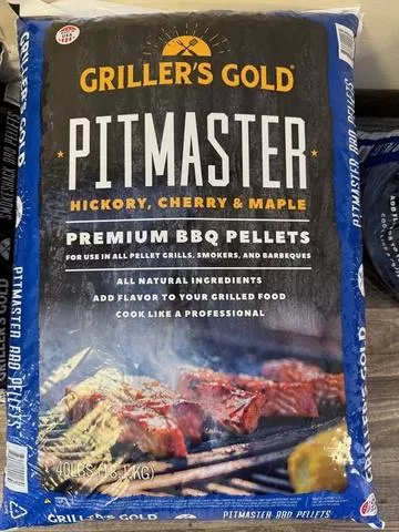  Griller's Gold 40 LB Pitmaster Premium BBQ Pellets - Hickory, Cherry, & Maple