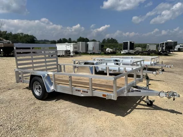 2026 Sport Haven 6 x 12 Aluminum Utility Trailer 