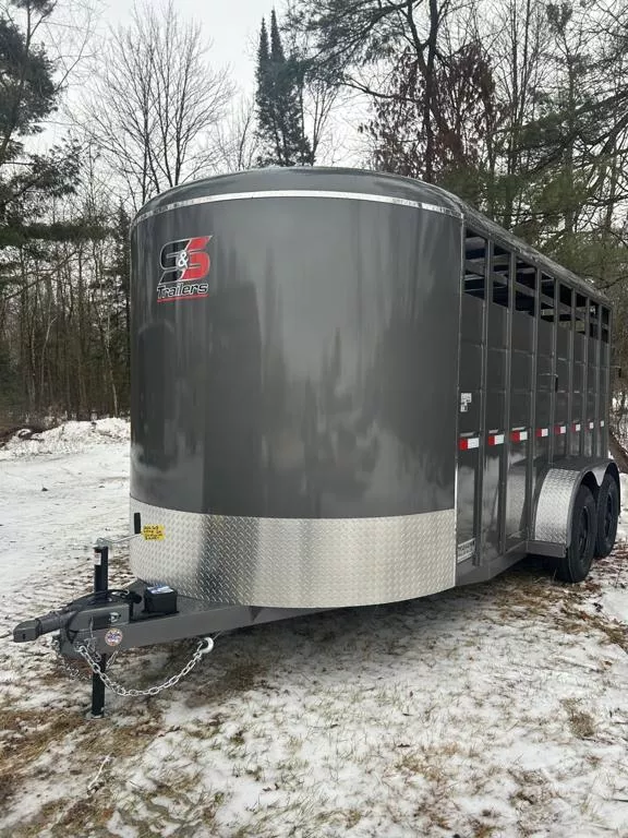 2026 S&S Manufacturing 12K 6'8" x 16' Livestock Trailer