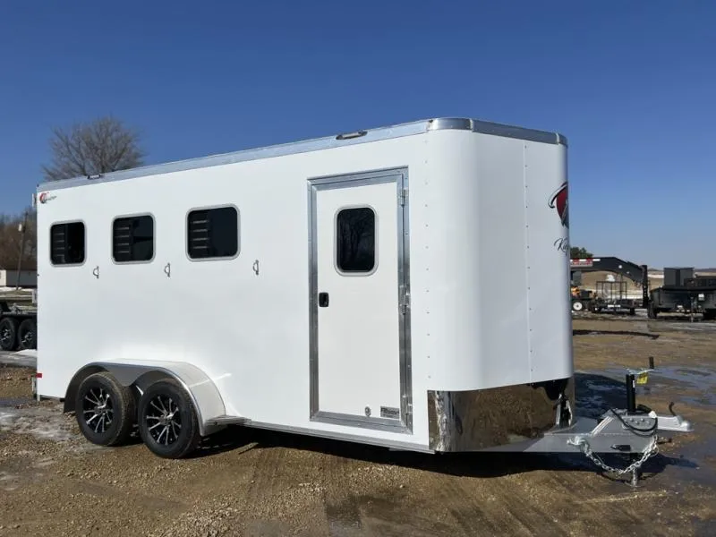 2026 Kiefer Kruiser 3 Horse Slant Load All Aluminum Trailer