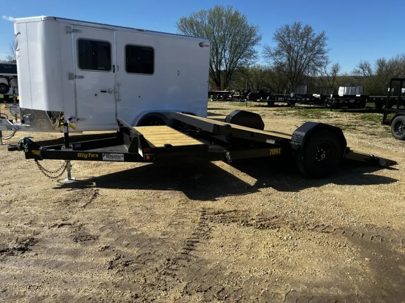 2026 Big Tex Trailers 70ST 16' Single Axle Tilt Bed Equipment Trailer