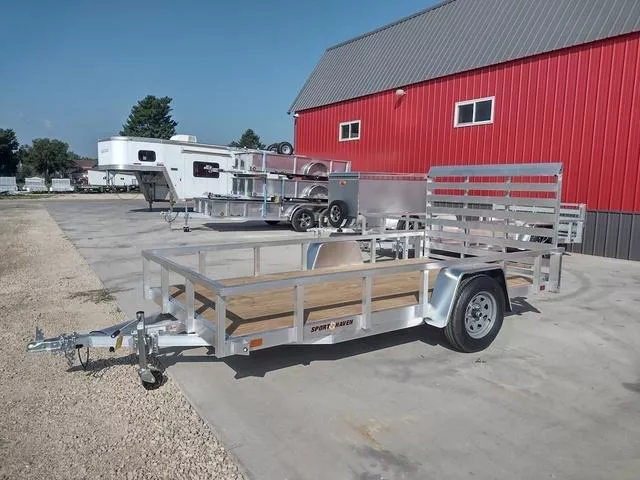2026 Sport Haven 6 x 12 Aluminum Utility Trailer