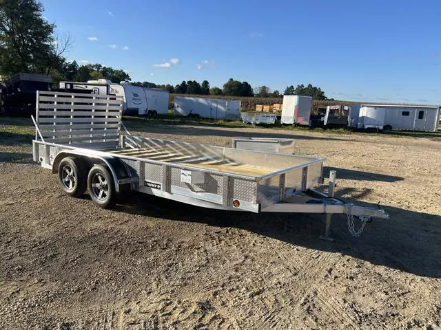 2026 Trophy 7 x 16 Tandem Axle Aluminum Utility Trailer w/ Solid Sides