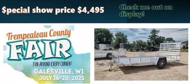 2026 Sport Haven 7 x 14 All Aluminum Utility Trailer 