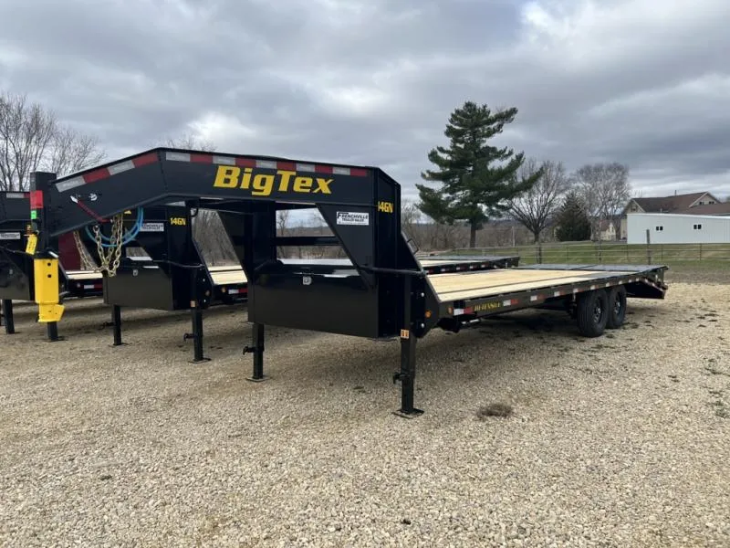 2026 Big Tex Trailers 14GN 25' Single Wheel Gooseneck Equipment Trailer