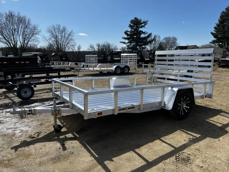 2026 Sport Haven 7 x 12 All Aluminum Utility Trailer