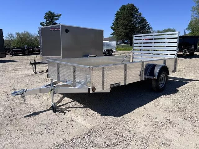 2025 Trophy 6.5 x 12 Aluminum Utility Trailer with Solid Sides 
