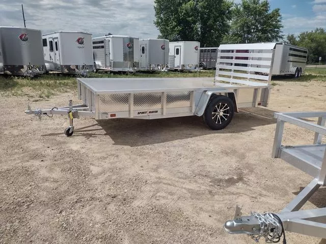 2026 Sport Haven 6 x 12 All Aluminum Utility Trailer with Solid Sides