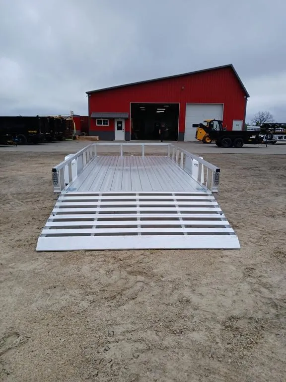 2026 Sport Haven 7 x 14 All Aluminum Utility Trailer with Bifold Ramp ...