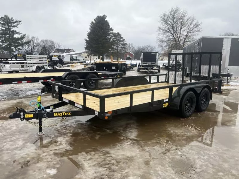 2026 Big Tex Trailers 70PI 16' Tandem Axle Utility Trailer