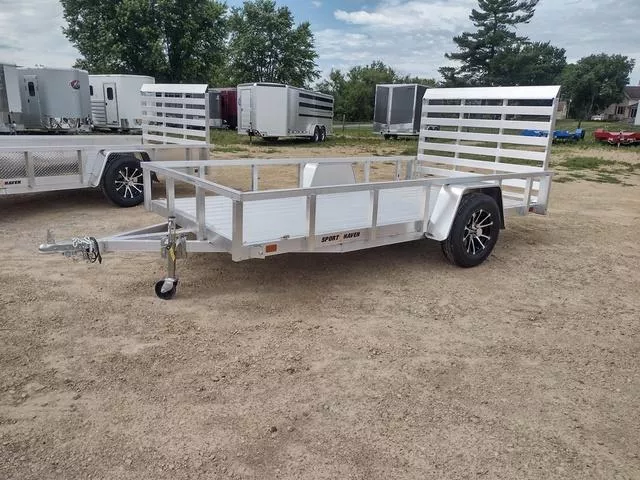 2026 Sport Haven 6 x 12 All Aluminum Utility Trailer 