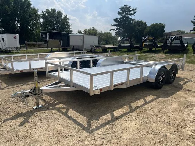 2026 Sport Haven 7 x 16 All Aluminum Tandem Axle HD Utility Trailer