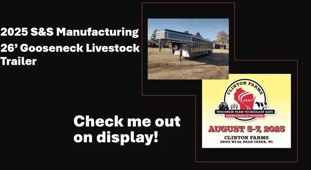 2025 S&S Manufacturing 26' Gooseneck Livestock Trailer