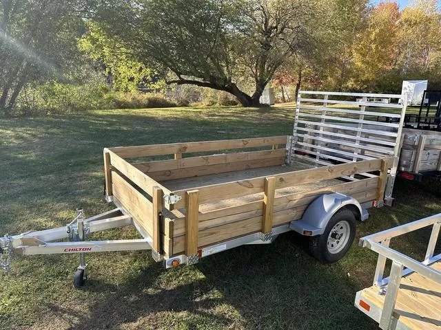 2024 Chilton Trailers 6x10 Aluminum Utility Trailer with Hinged Ramp 