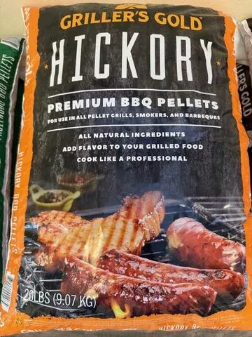  Griller's Gold 20 LB Hickory Premium BBQ Pellets - Maple & Hickory