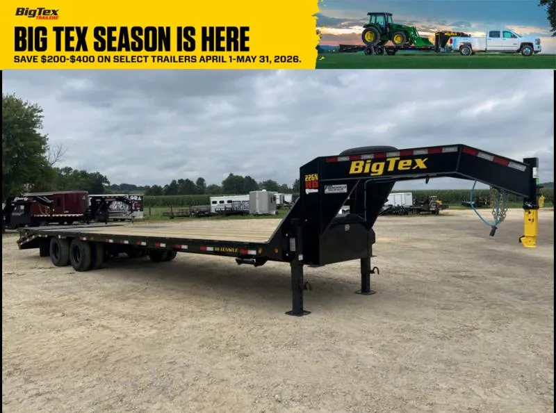 2027 Big Tex Trailers 22GN 33' Tandem Dual Gooseneck Equipment Trailer