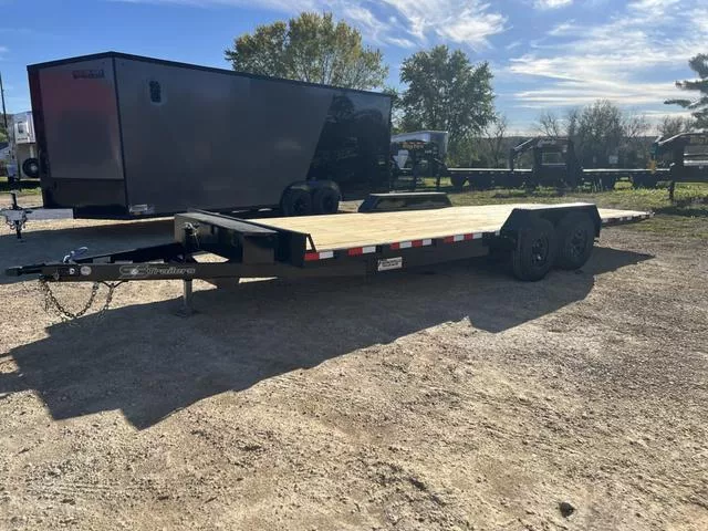 2026 S&S Manufacturing 22' Power Full Tilt Bed Equipment Trailer