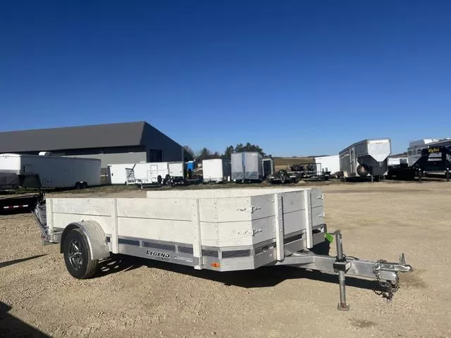 2022 Legend Trailers 7 x 14 All Aluminum Utility Trailer with Bifold Ramp