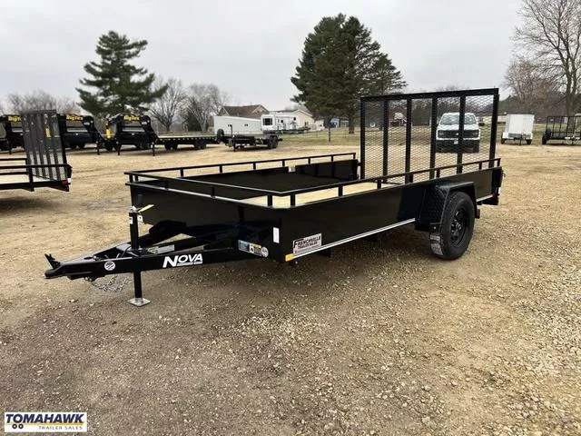 2025 Midsota 82 x 12 Nova Solid Side Utility Trailer 
