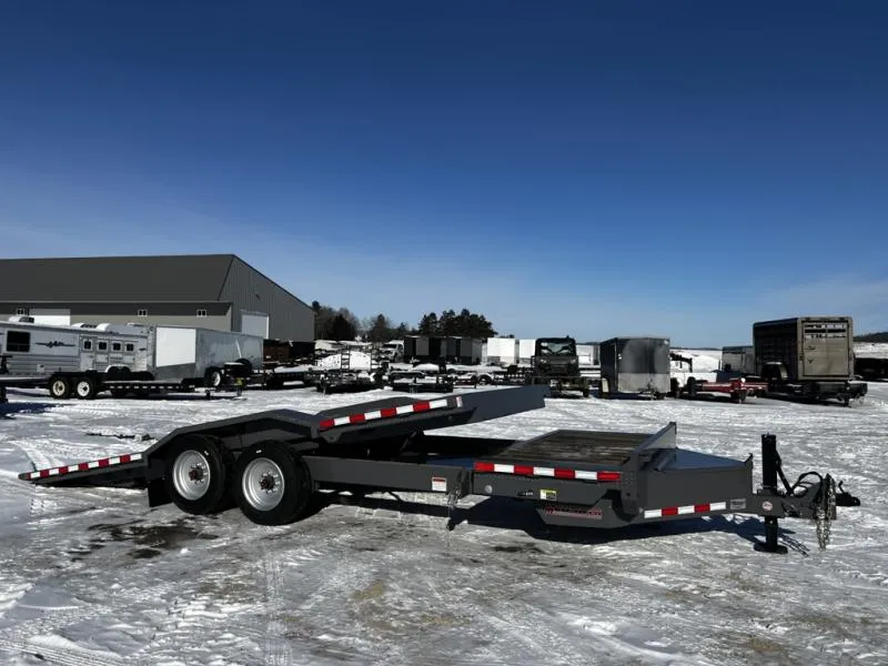 2026 Midsota TBWB22 16K 22' Tilt Bed Wide Body Equipment Trailer