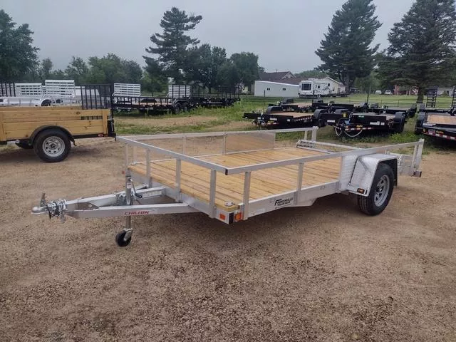 2024 Chilton 7 x 14 Aluminum Utility Trailer w/ Beavertail & Bi-Fold Ramps