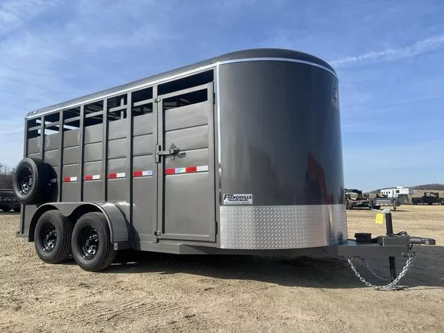 2026 S&S Manufacturing 6'8" x 16' Livestock Trailer 