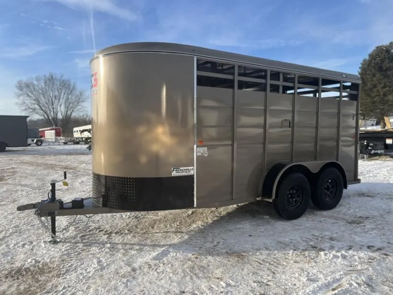 2026 S&S Manufacturing 7K 6' x 16' x 6'6" Livestock Trailer
